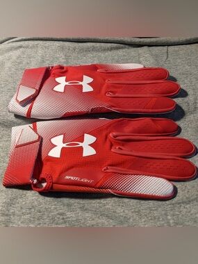 Under Armour XXL Red White BASEBALL ⚾️ Gloves